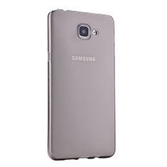 Samsung Galaxy A9 (2016) A9000用極薄ソフトケース シリコンケース 耐衝撃 全面保護 クリア透明 サムスン グレー