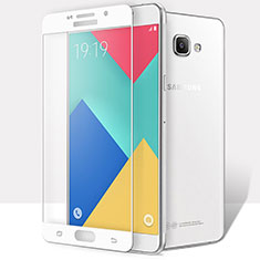Samsung Galaxy A9 (2016) A9000用強化ガラス フル液晶保護フィルム F02 サムスン ホワイト