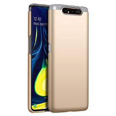 Samsung Galaxy A90 4G用ハードケース プラスチック 質感もマット カバー Z01 サムスン ゴールド