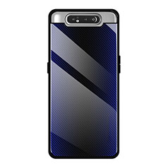 Samsung Galaxy A90 4G用ハイブリットバンパーケース プラスチック 鏡面 カバー T01 サムスン パープル