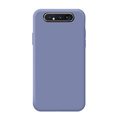 Samsung Galaxy A90 4G用360度 フルカバー極薄ソフトケース シリコンケース 耐衝撃 全面保護 バンパー C02 サムスン パープル