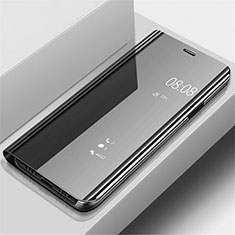 Samsung Galaxy A90 5G用手帳型 レザーケース スタンド 鏡面 カバー サムスン ブラック
