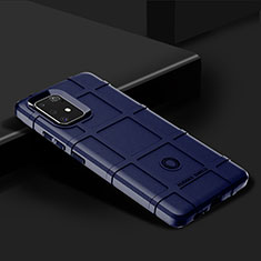 Samsung Galaxy A91用360度 フルカバー極薄ソフトケース シリコンケース 耐衝撃 全面保護 バンパー J02S サムスン ネイビー