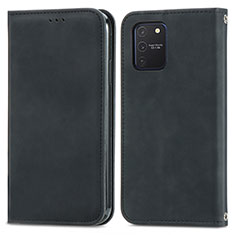 Samsung Galaxy A91用手帳型 レザーケース スタンド カバー S04D サムスン ブラック
