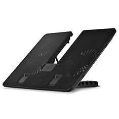 Samsung Galaxy Book Flex 13.3 NP930QCG用ノートブックホルダー クーラー 冷却パッド ファン ラップトップスタンド 9インチ〜16インチ L01 サムスン ブラック