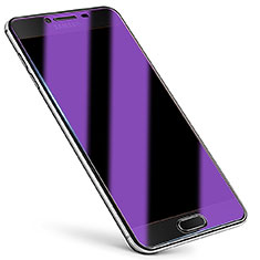 Samsung Galaxy C5 SM-C5000用アンチグレア ブルーライト 強化ガラス 液晶保護フィルム B01 サムスン ネイビー