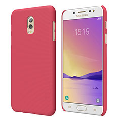 Samsung Galaxy C7 (2017)用ハードケース プラスチック 質感もマット M04 サムスン レッド