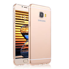 Samsung Galaxy C7 Pro C7010用極薄ソフトケース シリコンケース 耐衝撃 全面保護 クリア透明 T04 サムスン クリア