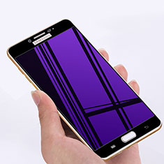 Samsung Galaxy C7 SM-C7000用強化ガラス フル液晶保護フィルム F05 サムスン ブラック