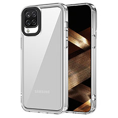 Samsung Galaxy F12用ハイブリットバンパーケース クリア透明 プラスチック カバー AC1 サムスン クリア