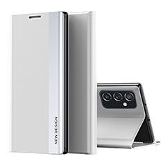 Samsung Galaxy F23 5G用手帳型 レザーケース スタンド カバー QH2 サムスン ホワイト