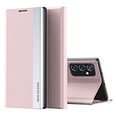 Samsung Galaxy F23 5G用手帳型 レザーケース スタンド カバー QH2 サムスン ローズゴールド