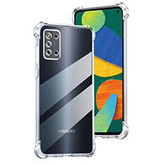 Samsung Galaxy F52 5G用極薄ソフトケース シリコンケース 耐衝撃 全面保護 クリア透明 カバー サムスン クリア
