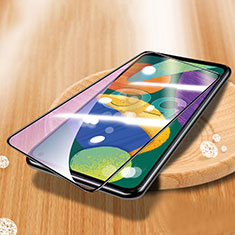 Samsung Galaxy F52 5G用強化ガラス フル液晶保護フィルム アンチグレア ブルーライト サムスン ブラック