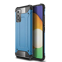 Samsung Galaxy F54 5G用ハイブリットバンパーケース プラスチック 兼シリコーン カバー WL1 サムスン ネイビー