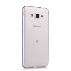 Samsung Galaxy Grand Prime 4G G531F Duos TV用極薄ソフトケース シリコンケース 耐衝撃 全面保護 クリア透明 サムスン ホワイト