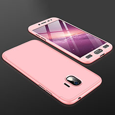 Samsung Galaxy Grand Prime Pro (2018)用ハードケース プラスチック 質感もマット 前面と背面 360度 フルカバー サムスン ピンク