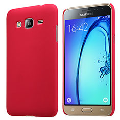 Samsung Galaxy J3 (2016) J320F J3109用ハードケース プラスチック 質感もマット M02 サムスン レッド