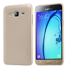 Samsung Galaxy J3 (2016) J320F J3109用ハードケース プラスチック 質感もマット M02 サムスン ゴールド