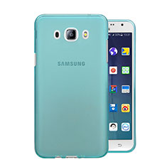 Samsung Galaxy J5 Duos (2016)用極薄ソフトケース シリコンケース 耐衝撃 全面保護 クリア透明 サムスン ネイビー