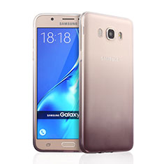 Samsung Galaxy J7 (2016) J710F J710FN用極薄ソフトケース グラデーション 勾配色 クリア透明 サムスン グレー