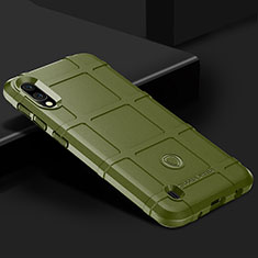 Samsung Galaxy M10用360度 フルカバー極薄ソフトケース シリコンケース 耐衝撃 全面保護 バンパー J01S サムスン グリーン