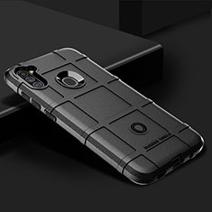 Samsung Galaxy M11用360度 フルカバー極薄ソフトケース シリコンケース 耐衝撃 全面保護 バンパー J02S サムスン ブラック