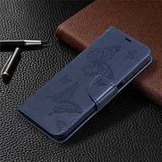 Samsung Galaxy M12用手帳型 レザーケース スタンド カバー L02 サムスン ネイビー