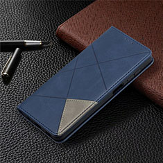 Samsung Galaxy M12用手帳型 レザーケース スタンド カバー L01 サムスン ネイビー