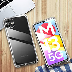Samsung Galaxy M13 5G用極薄ソフトケース シリコンケース 耐衝撃 全面保護 クリア透明 T02 サムスン クリア