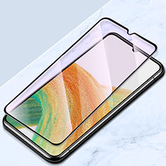 Samsung Galaxy M21 (2021)用強化ガラス フル液晶保護フィルム アンチグレア ブルーライト サムスン ブラック