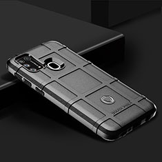 Samsung Galaxy M21s用360度 フルカバー極薄ソフトケース シリコンケース 耐衝撃 全面保護 バンパー J01S サムスン ブラック