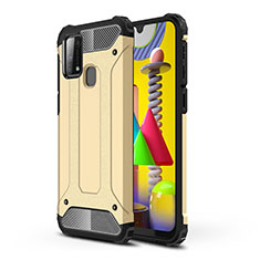 Samsung Galaxy M21s用ハイブリットバンパーケース プラスチック 兼シリコーン カバー WL1 サムスン ゴールド