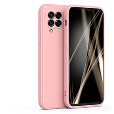 Samsung Galaxy M22 4G用360度 フルカバー極薄ソフトケース シリコンケース 耐衝撃 全面保護 バンパー S01 サムスン ピンク