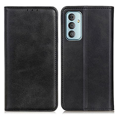 Samsung Galaxy M23 5G用手帳型 レザーケース スタンド カバー A02D サムスン ブラック