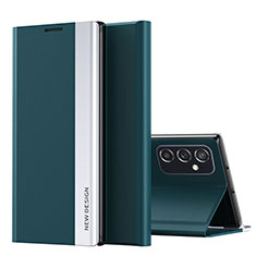 Samsung Galaxy M23 5G用手帳型 レザーケース スタンド カバー QH2 サムスン グリーン