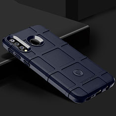 Samsung Galaxy M30用360度 フルカバー極薄ソフトケース シリコンケース 耐衝撃 全面保護 バンパー J02S サムスン ネイビー