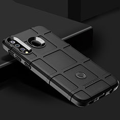 Samsung Galaxy M30用360度 フルカバー極薄ソフトケース シリコンケース 耐衝撃 全面保護 バンパー J02S サムスン ブラック