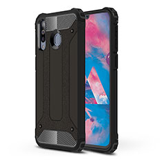 Samsung Galaxy M30用ハイブリットバンパーケース プラスチック 兼シリコーン カバー WL1 サムスン ブラック