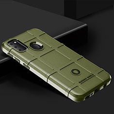 Samsung Galaxy M30s用360度 フルカバー極薄ソフトケース シリコンケース 耐衝撃 全面保護 バンパー J01S サムスン グリーン