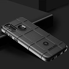 Samsung Galaxy M30s用360度 フルカバー極薄ソフトケース シリコンケース 耐衝撃 全面保護 バンパー J01S サムスン ブラック