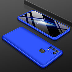 Samsung Galaxy M31用ハードケース プラスチック 質感もマット 前面と背面 360度 フルカバー サムスン ネイビー