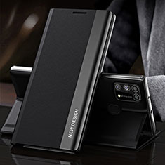 Samsung Galaxy M31用手帳型 レザーケース スタンド カバー QH3 サムスン ブラック