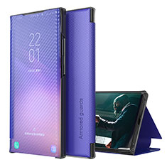 Samsung Galaxy M31用手帳型 レザーケース スタンド カバー ZL1 サムスン パープル