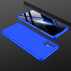 Samsung Galaxy M31s用ハードケース プラスチック 質感もマット 前面と背面 360度 フルカバー M01 サムスン ネイビー