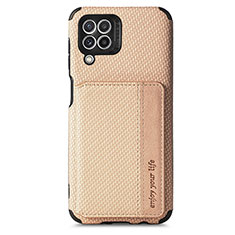 Samsung Galaxy M32 4G用極薄ソフトケース シリコンケース 耐衝撃 全面保護 マグネット式 バンパー S02D サムスン ゴールド