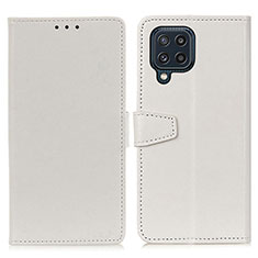 Samsung Galaxy M32 4G用手帳型 レザーケース スタンド カバー A06D サムスン ホワイト