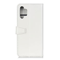 Samsung Galaxy M32 5G用手帳型 レザーケース スタンド カバー A06D サムスン ホワイト