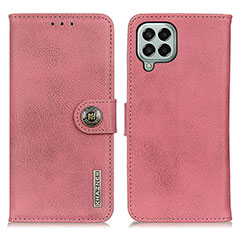Samsung Galaxy M33 5G用手帳型 レザーケース スタンド カバー K02Z サムスン ピンク
