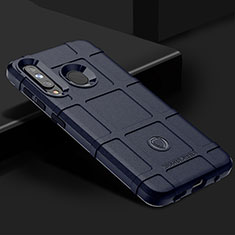 Samsung Galaxy M40用360度 フルカバー極薄ソフトケース シリコンケース 耐衝撃 全面保護 バンパー J02S サムスン ネイビー